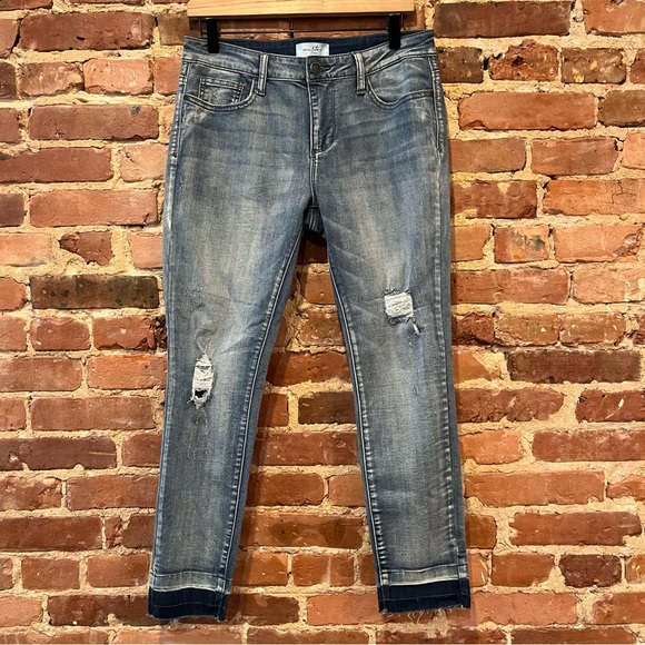 Denim Arts Co. by Judy Blue Women's Distressed Raw Hem Jeans Size 30/11 - Picture 1 of 11